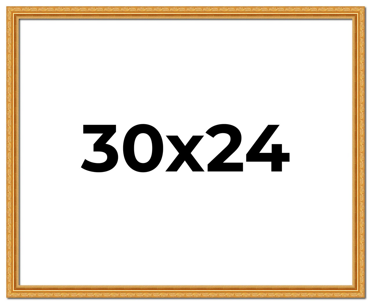 30x24 Solid Wood Antique Picture Frame with UV-Resistant Acrylic & Acid-Free Backing, Available in 4 Finishes: Bronze, Gold, Silver, and Gold with Black